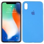 Оригинальний силiконовий Чохол для iPhone X/Xs Яскраво Синiй FULL Оригинальний силiконовий Чохол для iPhone X/Xs Яскраво Синiй FULL