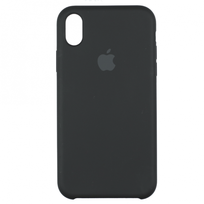 Чехол силиконовый для iPhone X/Xs Чёрный FULL-1