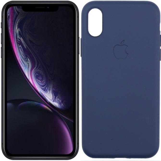 Чохол силiконовий для iPhone X/Xs Синiй FULL