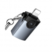 Адаптер Hoco UA46 Lightning male -> USB female Black