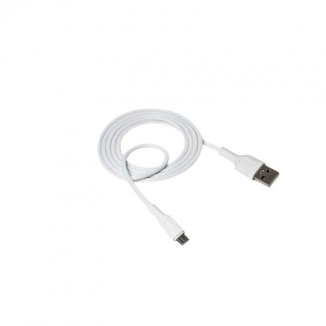 Кабель XO NB212 MicroUSB 2.1A/1m White