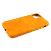 Чохол Leather Croc для Apple Iphone 11 Orange Чохол Leather Croc для Apple Iphone 11 Orange