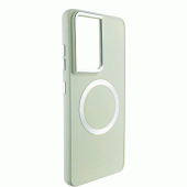 TPU чехол Bonbon Metal Style with MagSafe для Samsung Galaxy S24 Ultra Белый