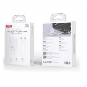 Мережевий зарядний пристрій XO CE41 30W USB-C+Type-c White