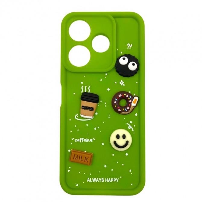 Чехол TPU Toys Case для Xiaomi Redmi Note 12 4G (Light Green / Always Happy)