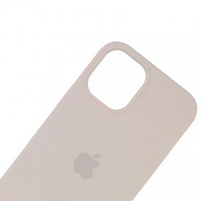 Оригінальний силіконовий чохол для iPhone 13 Бежевий FULL-2