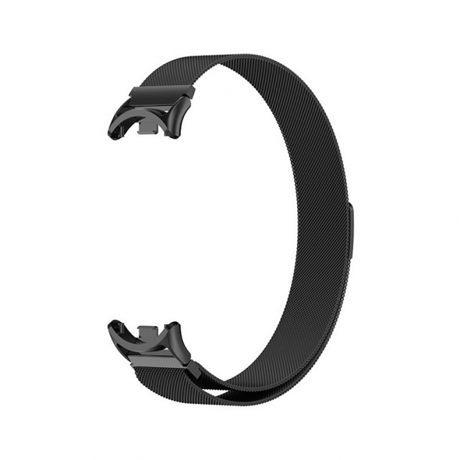 Браслет для Xiaomi Band 9 (Global) milanese design Black-1