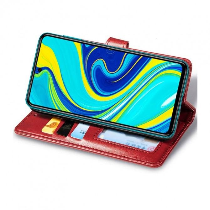 Чохол-книжка GETMAN Gallant for Xiaomi Redmi Note 9s/Note 9 Pro Red-1