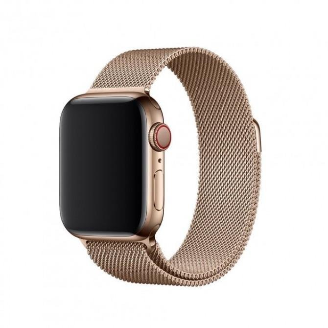Ремешок для Apple Watch 38/40mm Steel Milanese Loop Gold