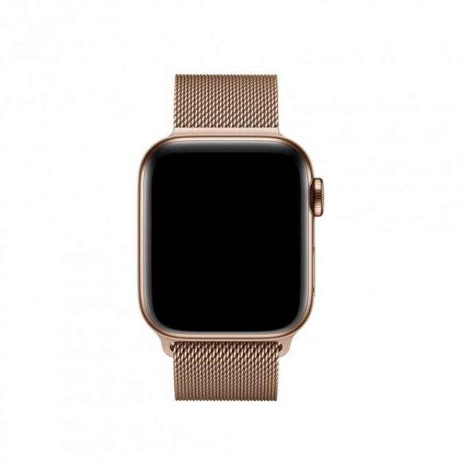 Ремешок для Apple Watch 38/40mm Steel Milanese Loop Gold-1