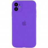 Оригинальный силиконовый чехол для iPhone 11 Фиолетовый FULL (SQUARE SHAPE) Оригинальный силиконовый чехол для iPhone 11 Фиолетовый FULL (SQUARE SHAPE)