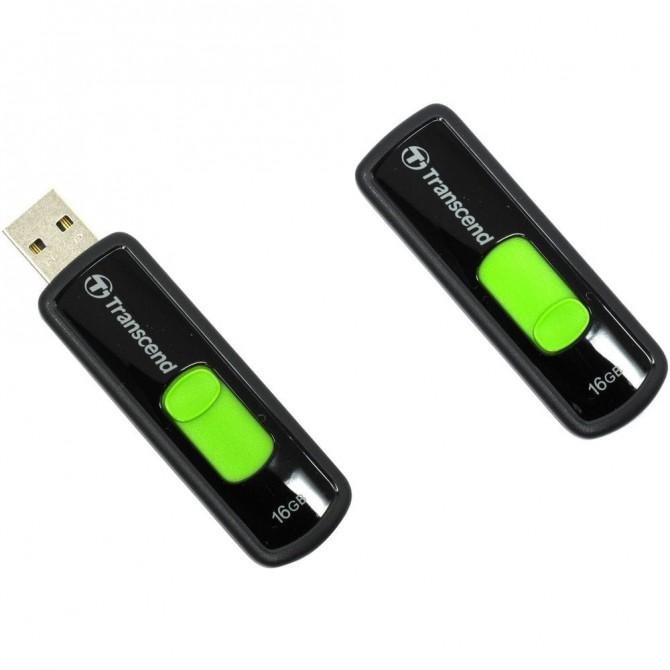 Флеш память Transcend JetFlash 500 16Gb Черный