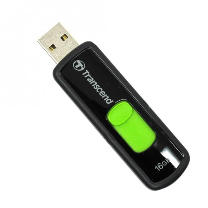 Флеш память Transcend JetFlash 500 16Gb Черный-1