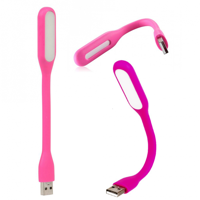 Ліхтарик USB Рожевий