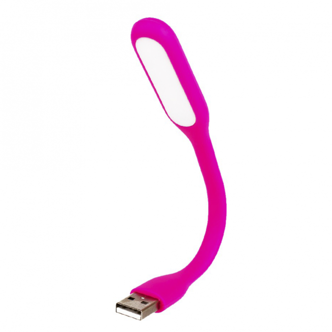 Ліхтарик USB Рожевий-2