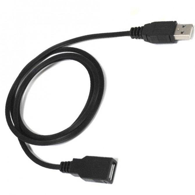 Подовжувач USB 1м Чорний-1