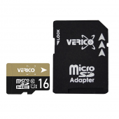 Карта памяти Verico MicroSDHC 16GB UHS-I (Class 10)+SD adapter