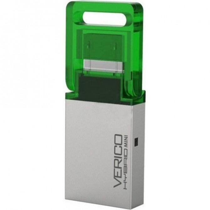 Флеш память Verico USB 16Gb Hybrid Mini Green