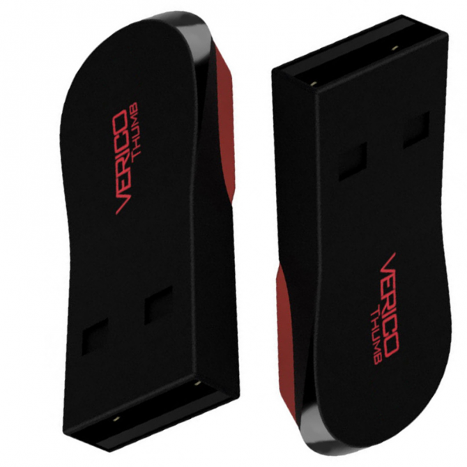 Флеш пам'ять Verico USB 8Gb Thumb Чорний+Червоний