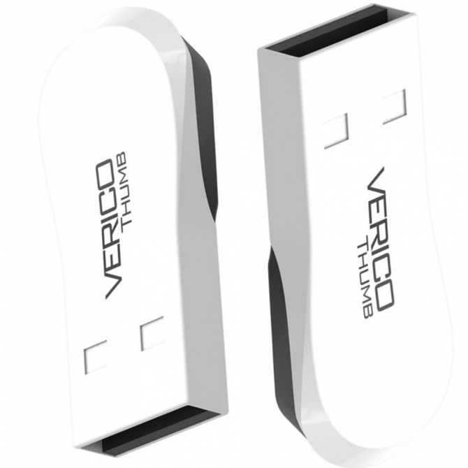 Флеш память Verico USB 8Gb Thumb Белый+Чёрный