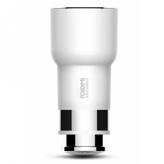 ФМ модулятор Xiaomi Roidmi S3 with Charger 2USB Білий (BFQ04RM)-1