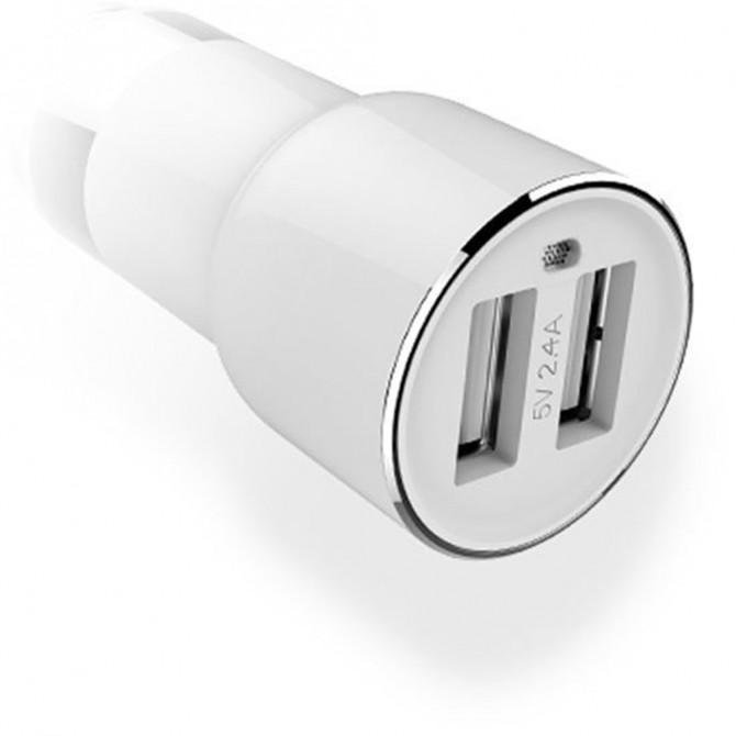 ФМ модулятор Xiaomi Roidmi S3 with Charger 2USB Білий (BFQ04RM)-2