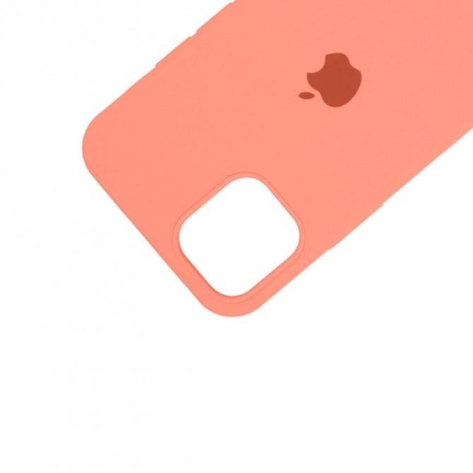 Оригинальный силиконовый чехол для iPhone 13 Pro Персиковый FULL-2