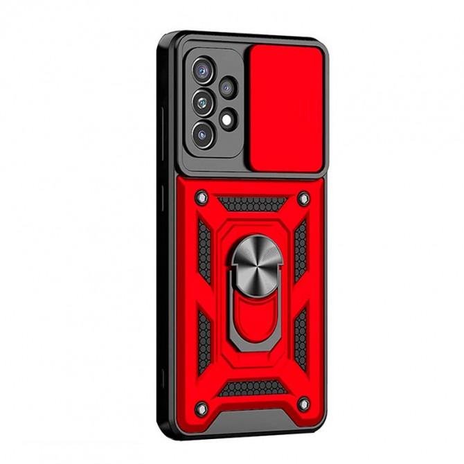 Чохол HONOR Hard Defence Series Samsung A736 Galaxy A73 5G Red (with Camshield and magnet)