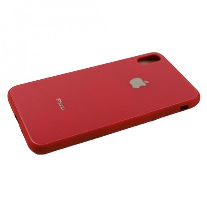 Чехол U-Like Glossy Logo series для iPhone Xs Red orchid-4