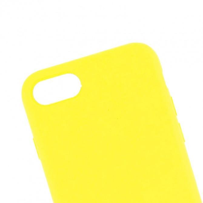 Силиконовый чехол для iPhone 7/8 Желтый FULL (без лого)-3