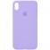 Оригинальный силиконовый чехол для iPhone X/Xs Светло Фиолетовый FULL