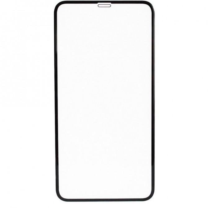 Защитное стекло для APPLE iPhone XR/11 Silicone Edge (0.3 мм, 4D чёрное)-1