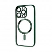 Силіконовий чохол SHINING with MagSafe для iPhone 15 Pro Темно Зелений Силіконовий чохол SHINING with MagSafe для iPhone 15 Pro Темно Зелений