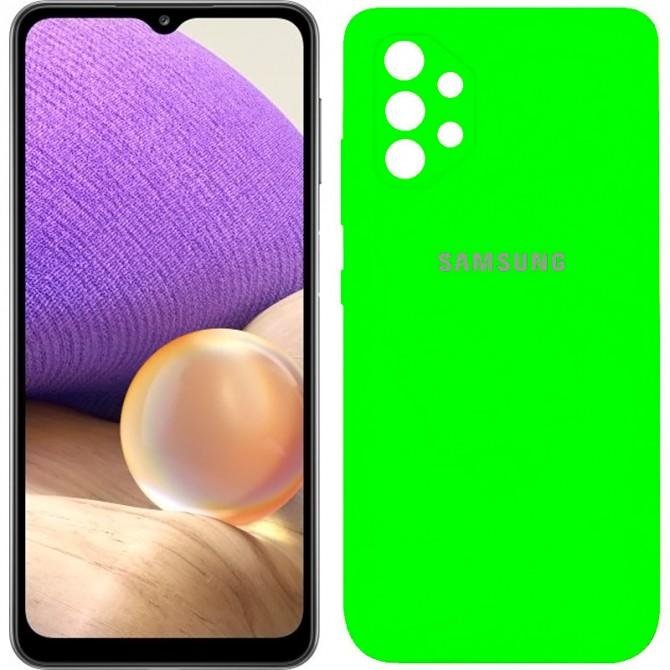 Чохол Soft Case Samsung A325 Galaxy A32 Салатовий FULL-1