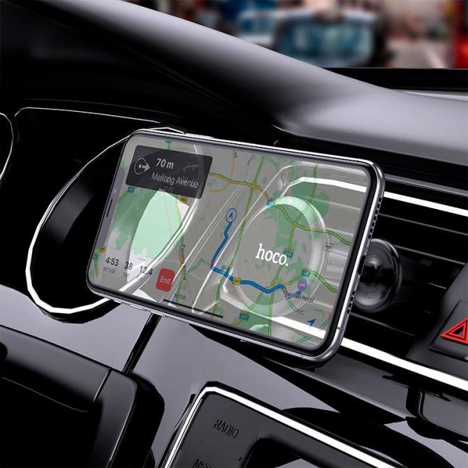 Холдер Hoco CA69 Sagesse aluminum alloy long Black-2