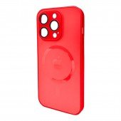 Чохол AG Glass Matt Frame Color MagSafe Logo for Apple iPhone 12 Pro Cola Red Чохол AG Glass Matt Frame Color MagSafe Logo for Apple iPhone 12 Pro Cola Red