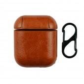 Чехол U-Like Leather Protective Case для Airpods Dark Brown