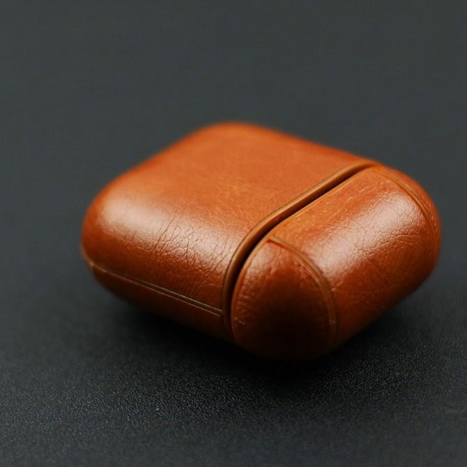 Чехол U-Like Leather Protective Case для Airpods Dark Brown-2
