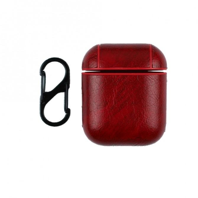 Чехол U-Like Leather Protective Case для Airpods Red