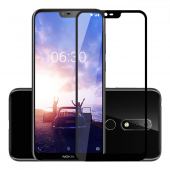 Захисне скло для NOKIA X5/Nokia 5.1 Plus Full Glue (0.3 мм, 2.5D, чорне)