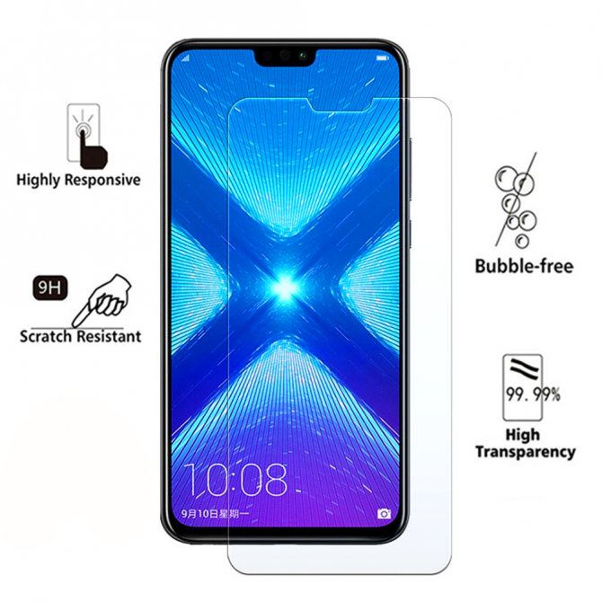 Захисне скло для HUAWEI Honor 8X (0.3 мм, 2.5D)-1