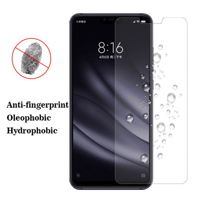 Защитное стекло для XIAOMI Mi8 Lite (0.3 мм, 2.5D)-2