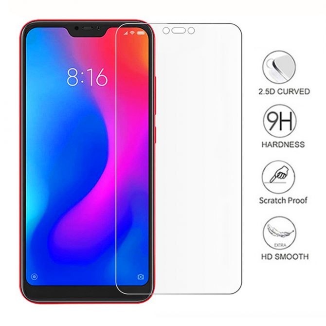 Защитное стекло для XIAOMI Redmi 6 Pro/Mi A2 Lite (0.3 мм, 2.5D)-2
