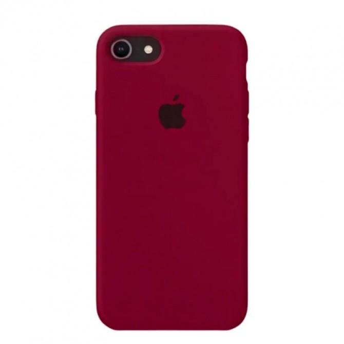 Силиконовый чехол для iPhone 7/8 Марсала FULL