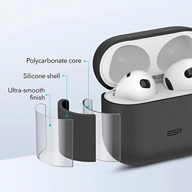 U-Like Silicone Protective Case For Airpods Pro Slim Dark Grey-2