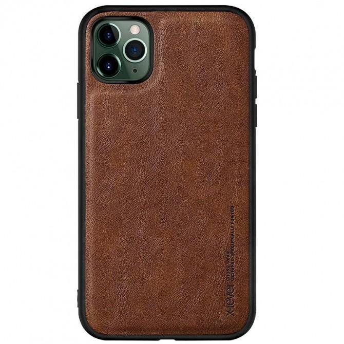 Чехол X-Level Leather series iPhone 11 Pro Max Brown-3