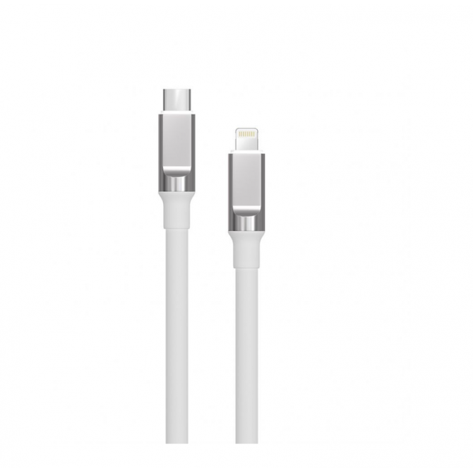 Кабель USB WALKER C915 Type-C to Lightning White