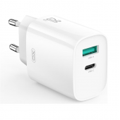 Мережевий зарядний пристрій XO CE29 20W/1 USB-C White + Type-C to Type-C Cable