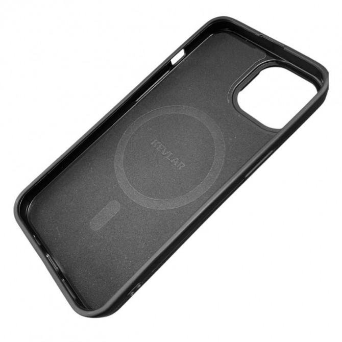 TPU чехол Carbon Protective with Magsafe для Apple iPhone 13 Pro (6.1") Black-4