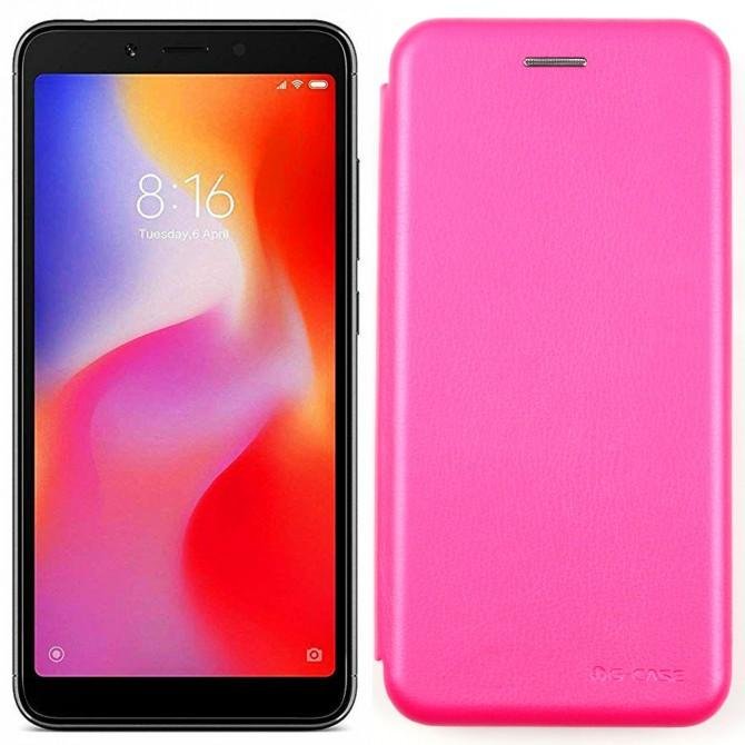 Чехол книжка U-Like Best для Xiaomi Redmi 6a Pink